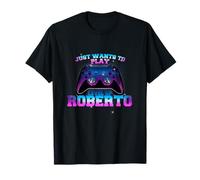 ROBERTO - LEVEL UP with Controller: JUST WANTS TO PLAY T-Shirt