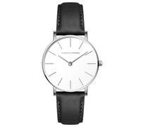 Roberto Marino RM1411 Men’s Luxury Watch - Japanese Quartz, Leather Strap, White Dial, 3 ATM Water Resistant