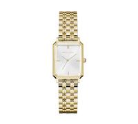 Roberto Marino RM1982 Women’s Luxury Rectangular Gold Watch - Japanese Quartz Movement, Vintage Stainless Steel Design, Silver Dial, Elegant Dress Timepiece, 3ATM Water Resistant - Reloj para Mujer