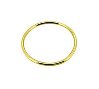 ROBERTS 1mm Solid 9ct Yellow Gold Slim Round Wedding Band or Skinny Stacking Ring (L)