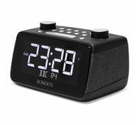 Roberts ORTUS4 FM/DAB/DAB+ Digital Radio with Bluetooth, Alarms and Over-Sized Display, black