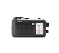Roberts 9975S FM/AM Wind-up Portable Analogue Radio, Black