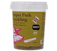 Roberts Dorset - Proper Pork Crackling 100g Pots- Available 11 Flavors - Keto, Gluten & Allergen Free, Low Carb, High Protein - Handmade in Britain (Chinese 5 Spice, Single Pot)