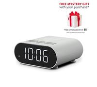 Roberts Ortus Charge FM RDS Alarm Clock Radio in White Roberts White