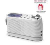 Roberts Play10 DAB/DAB plus/FM Digital Radio with Simple Presets - Free Gift RRP £10! - White