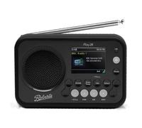 Roberts PLAY20 FM/DAB/DAB+ Digital Portable Radio, Rubber-Protected, Full Colour Screen, Black