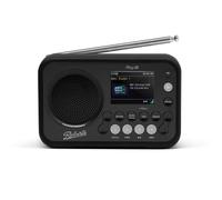 Roberts PLAY20 FM/DAB/DAB+ Digital Portable Radio, Rubber-Protected, Full Colour Screen, Black