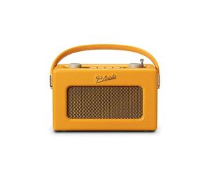 Roberts Radio Revival Uno BT Compact Portable Radio with Dab-FM, Bluetooth, Vintage Design, Streaming, Auxiliary Input, Headphone Out, Alarms, 2-Year Warranty - Sun Yellow
