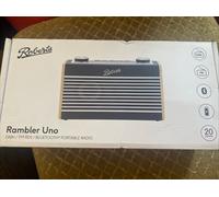 Roberts RAMBLER UNO FM/DAB/DAB+ Digital Radio with Bluetooth, Navy Blue