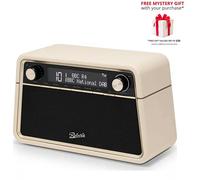 Roberts Reva DAB+ and FM Bluetooth Tabletop Digital Radio with Free Gift RRP £20 - Pastel Cream