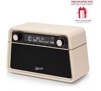 Roberts Reva DAB/DAB+/FM Bluetooth Tabletop Digital Radio - Free Gift RRP £20! - Pastel Cream