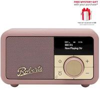Roberts Revival Petite 2 DAB/DAB+/FM/BT Radio - Free Gift RRP £10 - DustyPink