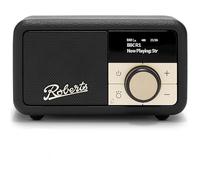Roberts Revival PETITE2 FM/DAB/DAB+ Digital Radio with Bluetooth, Black