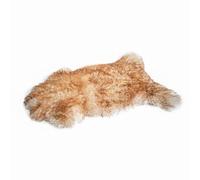 Robert's Rugs Genuine Sheepskin Rug Mouflon Ginger 100-110 cm - Sheepskin Rugs for Living Room - Soft Sheepskin Throw - Bedroom Carpet - Fluffy Floor Rug