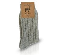 Robert's Rugs Mens Socks Wool Unisex 10-14 Size Grey - Alpaca Wool Socks Women - Thick Winter Socks Men - Warm Alpaca Socks - Wool Socks Men - Warm Socks Women - Christmas Socks Unisex
