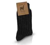 Robert's Rugs Mens Socks Wool Unisex 3-6 Size Black - Alpaca Wool Socks Women - Thick Winter Socks Men - Warm Alpaca Socks - Wool Socks Men - Warm Socks Women - Christmas Socks Unisex