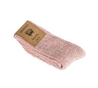 Robert's Rugs Merino Socks, 100% Merino Wool, Soft and Warm and Thick, Women Socks!!! (35-38, Pink)