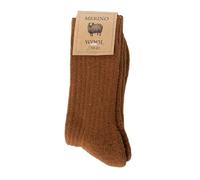 Robert's Rugs Merino Socks, 100% Merino Wool, Soft and Warm, Unisex Sizes, Medium Thick, Natural Merino Wool (UK, Alpha, One Size, Regular, Regular, Cinnamon 39-42)