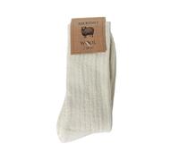 Robert's Rugs Merino Socks, 100% Merino Wool, Soft and Warm, Unisex Sizes, Medium Thick, Natural Merino Wool (UK, Alpha, One Size, Regular, Regular, White/Cream 39-42)