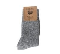 Robert's Rugs Merino Socks, 100% Merino Wool, Soft and Warm, Unisex Sizes, Medium Thick, Natural Merino Wool (UK, Alpha, One Size, Regular, Regular, Grey 35-38)