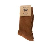Robert's Rugs Merino Socks, 100% Merino Wool, Soft and Warm, Unisex Sizes, Medium Thick, Natural Merino Wool (UK, Alpha, One Size, Regular, Regular, Cinnamon 35-38)