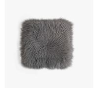 Robert's Rugs Sheepskin Seat Pads 35x35cm Grey - Square Seat Pads for Living Room - Natural Wool Seat Pad - Soft Seat Cushions - Genuine Sheepskin Chair Pad Fluffy