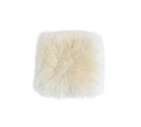 Robert's Rugs Sheepskin Seat Pads 35x35cm White - Square Seat Pads for Living Room - Natural Wool Seat Pad - Soft Seat Cushions - Genuine Sheepskin Chair Pad Fluffy