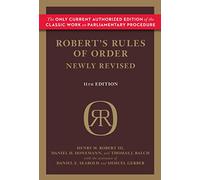 Robert's Rules of Order (Newly Revised, 11th edition) (Robert's Rules of Order (Hardcover))