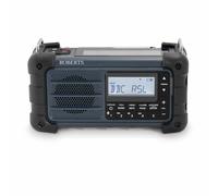Roberts SOLARDAB99 FM/DAB/DAB+ Solar-Powered & Wind-up Portable Radio with Bluetooth, Flashlight and Emergency Siren, Blue