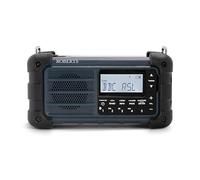 Roberts SOLARDAB99 FM/DAB/DAB+ Solar-Powered & Wind-up Portable Radio with Bluetooth, Flashlight and Emergency Siren, Blue