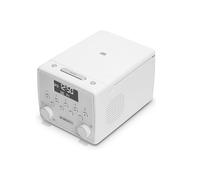 SOUND49 FM/DAB/DAB+ Digital Clock Radio with Bluetooth & CD Player - White