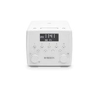 SOUND49 FM/DAB/DAB+ Digital Clock Radio with Bluetooth & CD Player - White