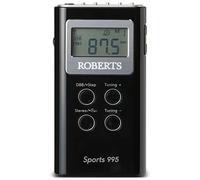 Roberts SPORTS995 2 Band PLL Synthesised Stereo Radio in Black AM FM