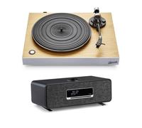 Roberts Stylus Luxe Direct Drive Turntable and Ruark R3s Music System Charcoal HiFi Package