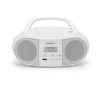 Roberts Zoombox 4 Portable CD Player DAB DAB+ FM RDS Bluetooth White