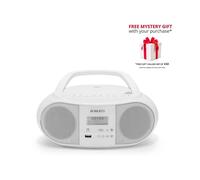 Roberts Zoombox 4 Portable CD Player DAB DAB+ FM RDS Bluetooth White