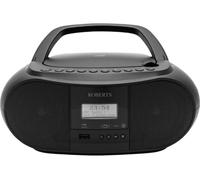 Roberts ZOOMBOX4 FM/DAB/DAB+ CD Boombox with Bluetooth, Black