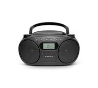 Roberts ZOOMBOXFM AM/FM CD Boombox with Bluetooth, Black