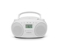 Roberts Radio ZOOMBOX FM CD / FM / AM Stereo Boombox (WHITE)