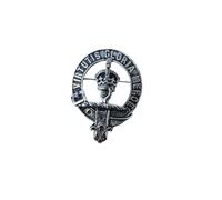 Robertson Clan Crest Pewter Cap Badge Brooch