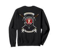 Robertson Scottish Clan Badge Tartan & Swords (back) Sweatshirt