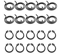 ROBGZMQW 20-Piece Door Handle Spring, circlips, Springs, Replacement Kit, Repair Loose or Squeaky Handles, Universal Fit for Internal Doors, DIY Solution for Homeowners and Landlords