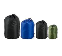 ROBGZMQW 4 Pcs Rucksack Liner, Stuff Sack, Rucksack Liner for Sleeping Bag, Dry Sack, Compact Storage for Hiking, Travel, Backpack Essentials, Black, Blue, Military Green