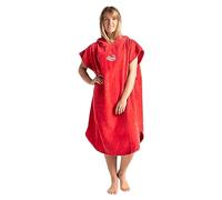Robie Original-Series Towelling Changing Robe - Hooded Poncho for Beach, Wild Swimming, Surfing, Getting Changed - Coral - Medium