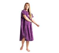 Robie Original-Series Towelling Changing Robe - Hooded Poncho for Beach, Wild Swimming, Surfing, Getting Changed - Ultra Violet - Small