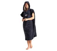 Robie Original-Series Towelling Changing Robe - Hooded Poncho for Beach, Wild Swimming, Surfing, Getting Changed (UK, Alpha, S, Regular, Regular, India Ink)