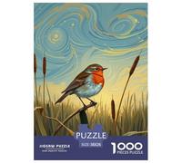 Robin 1000 Piece Adults Puzzle Kids Age Games Puzzle Game Animal Unique Gifts Challenge High Difficulty 38x26cm/1000pcs