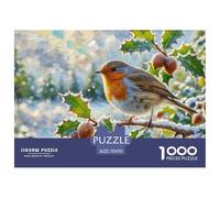 Robin 1000 Piece Puzzles Bird for Age 12+ Fun Activities Memory Games Relaxing 70x50cm/1000pcs