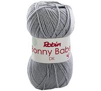 Robin Babe Sparkle DK 100g 5605 Grey Yarn