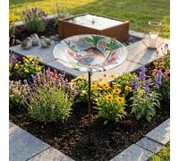Robin Bath Bath Feeder Garden Stake